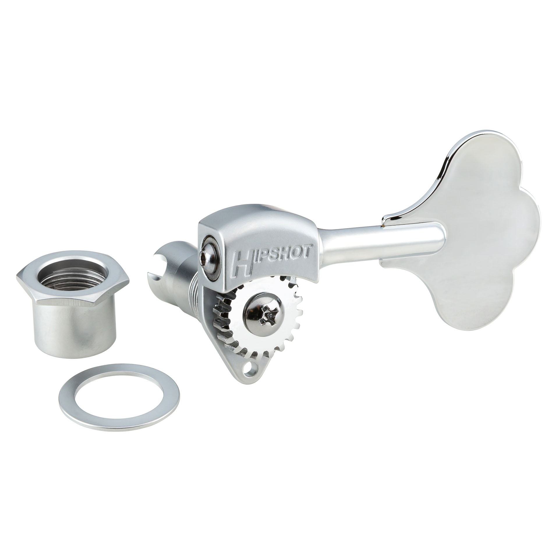 Lakland / Hipshot - Licensed Ultralite Bass Machine Head, 1/2" Post, Left (Bass) Side - Chrome