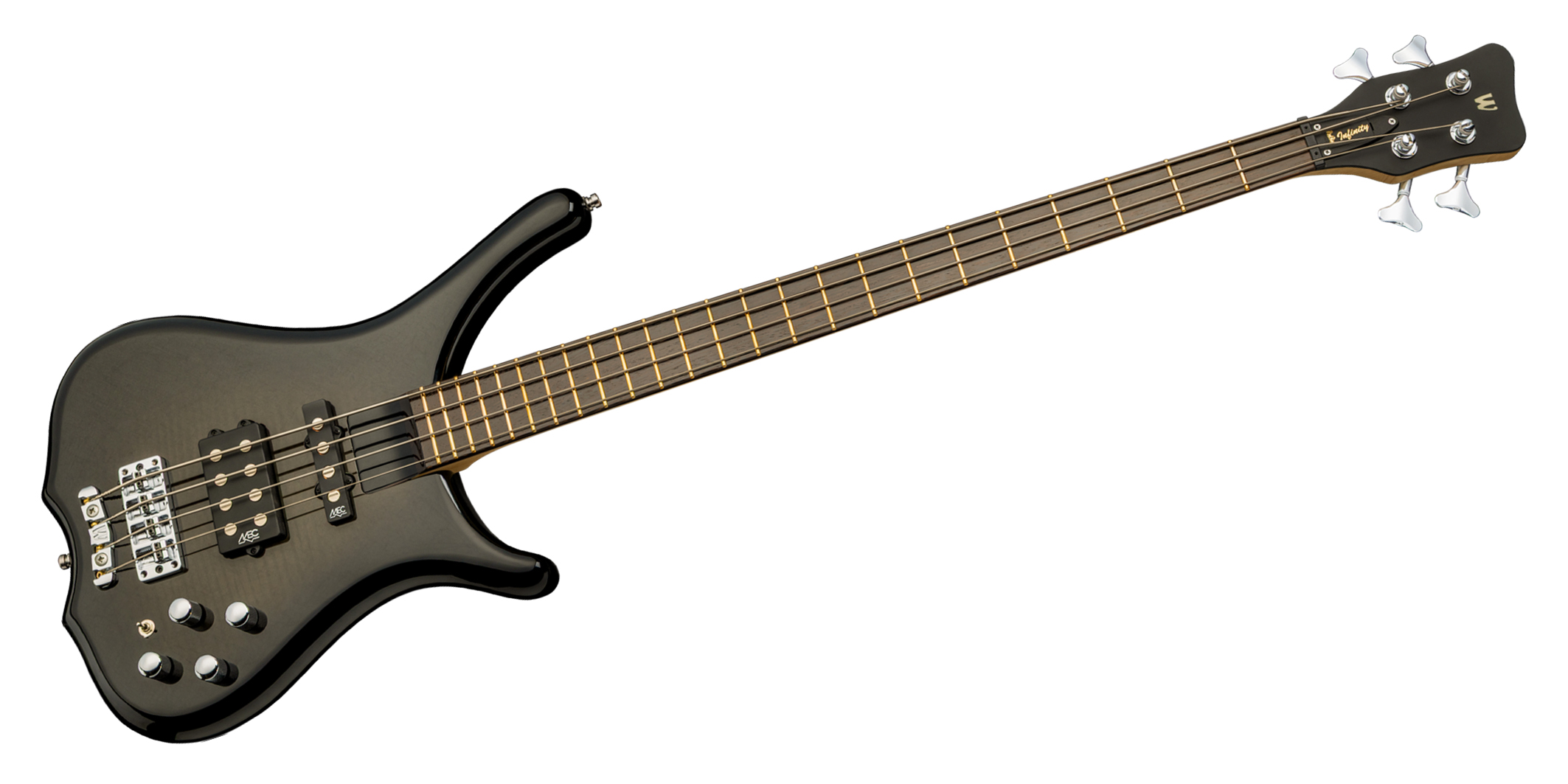 Warwick RockBass Infinity, 4-String - Blackburst Transparent High Polish