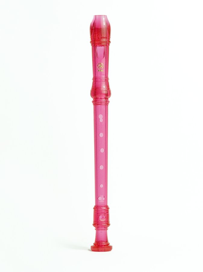 YAMAHA YRS-20GP Sopran Blockflöte, deutsch, transparent pink