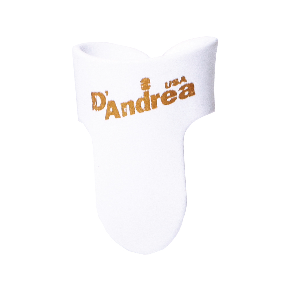 D'Andrea Finger Picks (R374 LG WHT), 12 pcs Pick Pack, Large, White