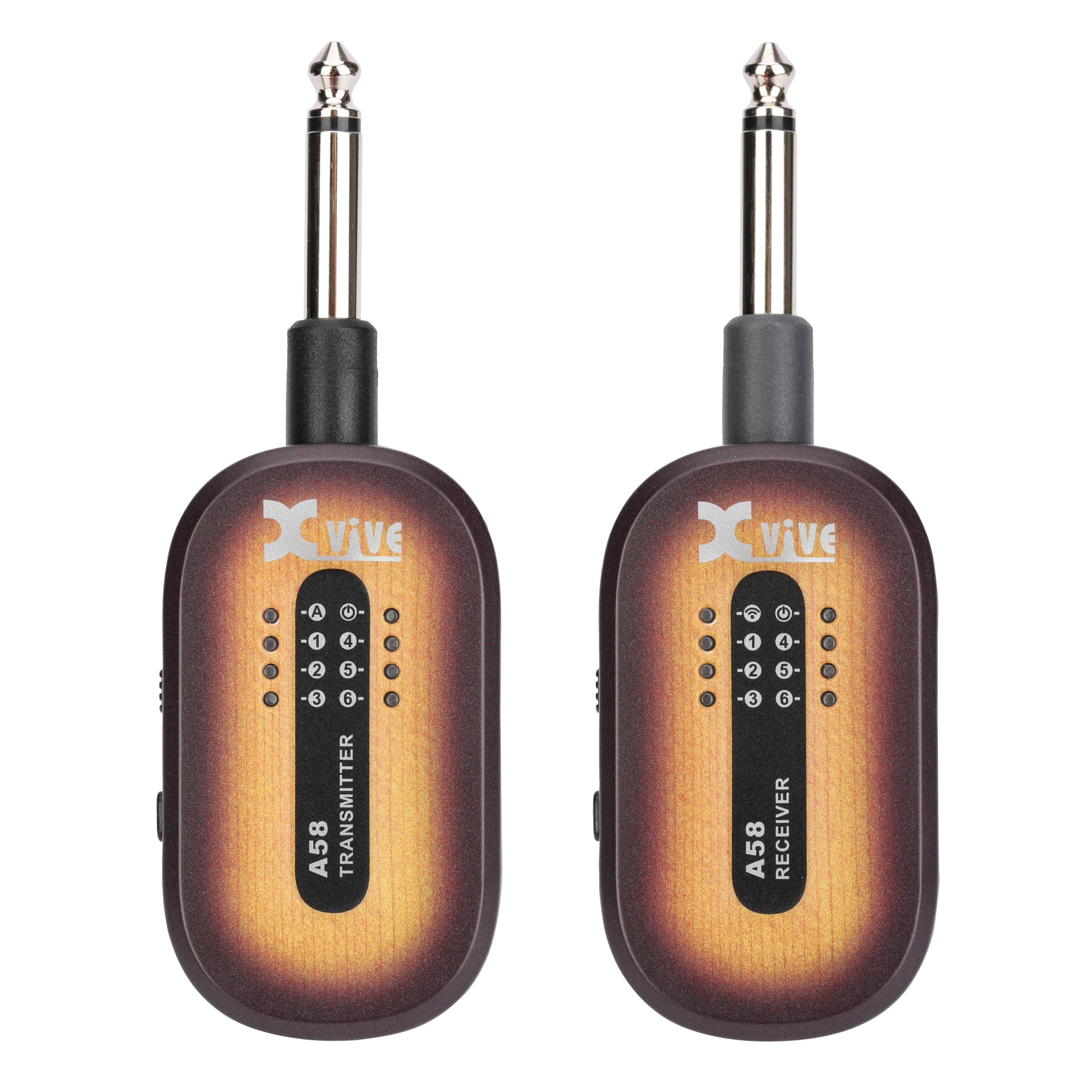XVive A58 Guitar Wireless System, 5.8 GHz, Vintage Sunburst