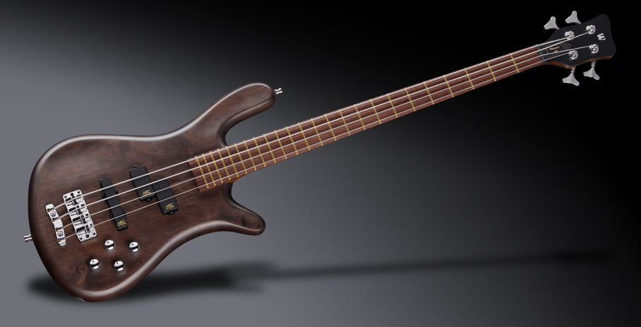 Warwick Teambuilt Pro Series Streamer LX, 4-String - Nirvana Black Transparent Satin