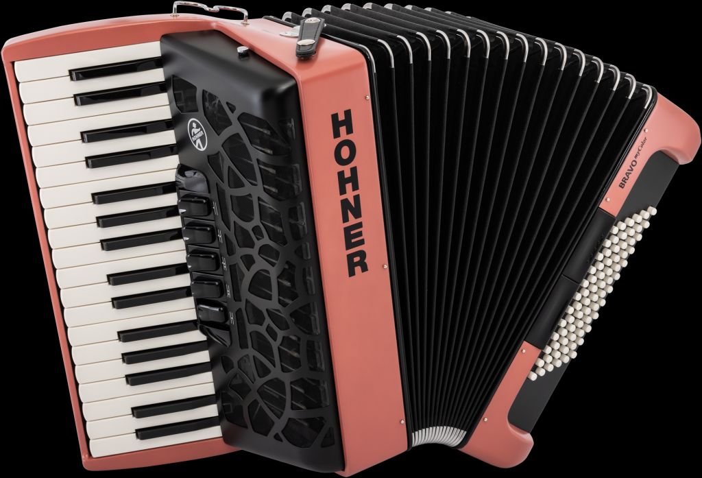 HOHNER Akkordeon Bravo III 72 fire, myColor, silent key