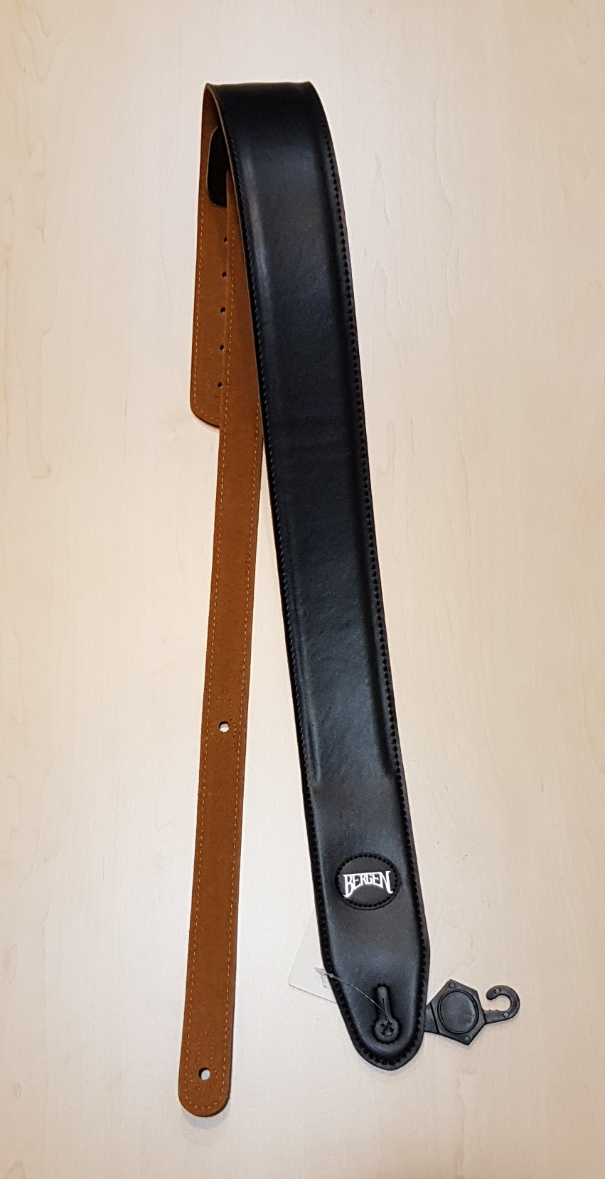 BERGEN PLGS-50-BK Gitarrengurt VEGAN Kunstleder schwarz