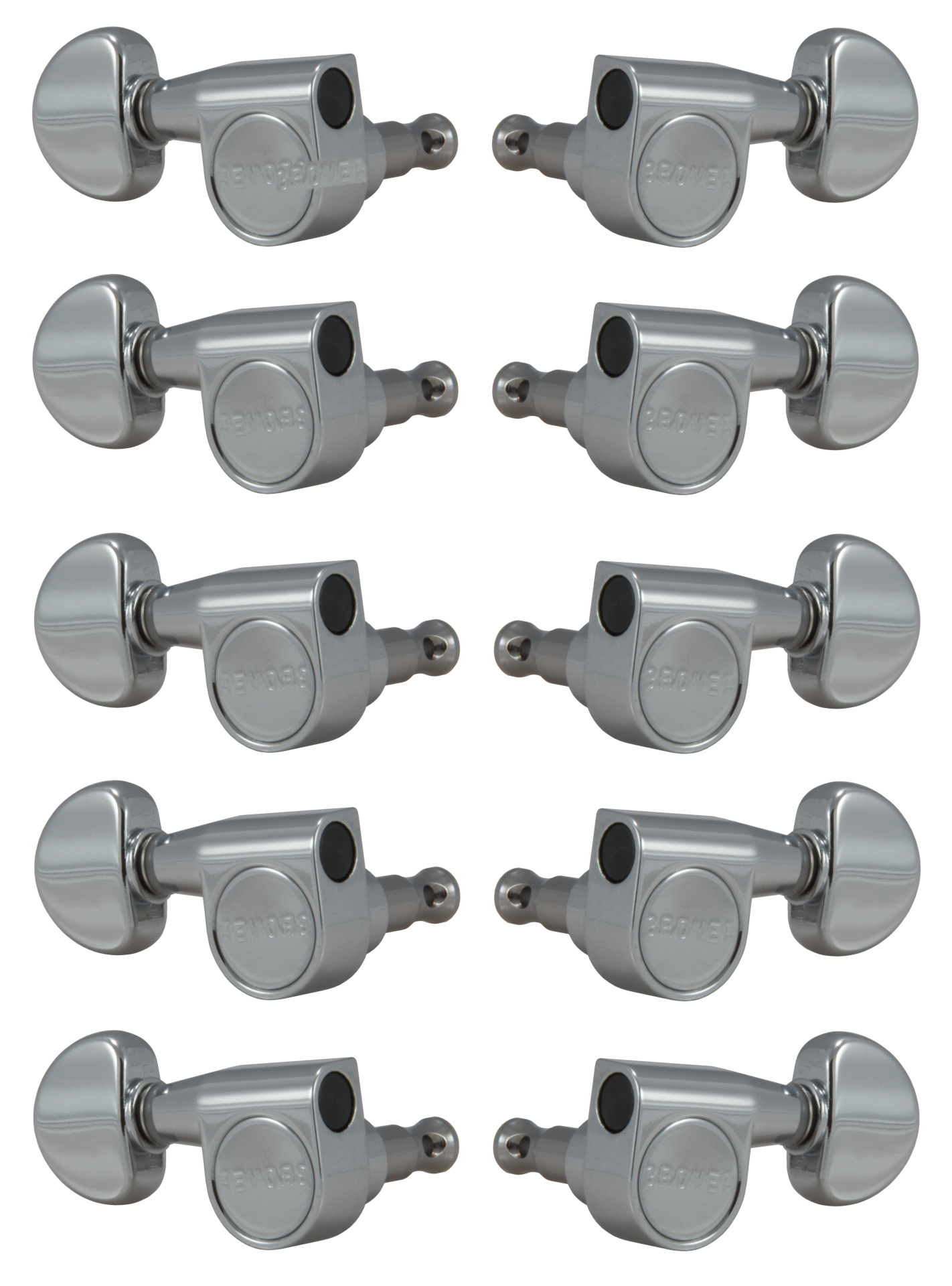 Grover 210C Pedal Steel Guitar Machines - Pedal Steel Guitar Machine Heads, 5 + 5 - Chrome