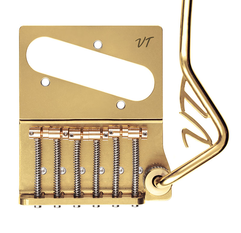 VegaTrem VT2ND Teletrem Classic “No Drill” (VT2NDCL-GD-wL), VT-Logo - Gold