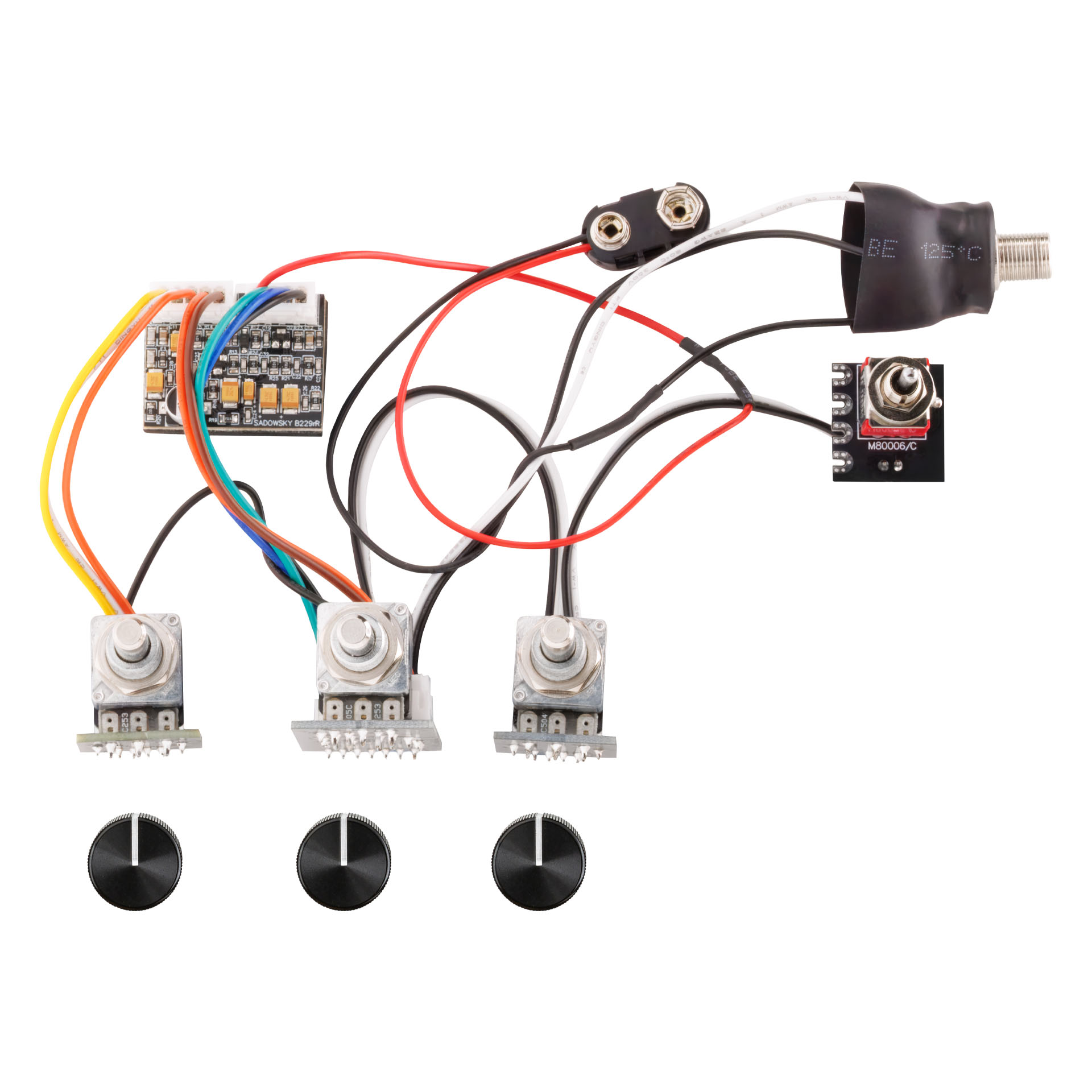 Sadowsky Parts - MetroExpress Complete Electronics for Vintage M-Style Lefthand Bass