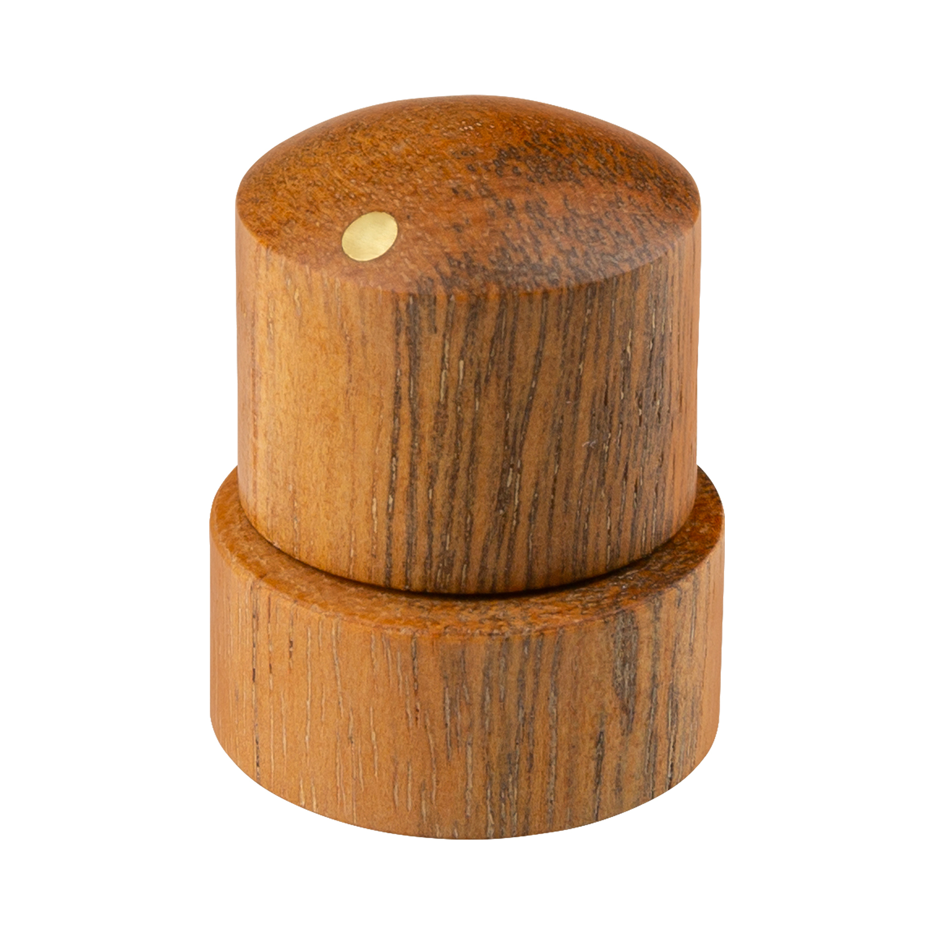 Framus & Warwick Parts - Stacked Wooden Dome Knob - White Ebony