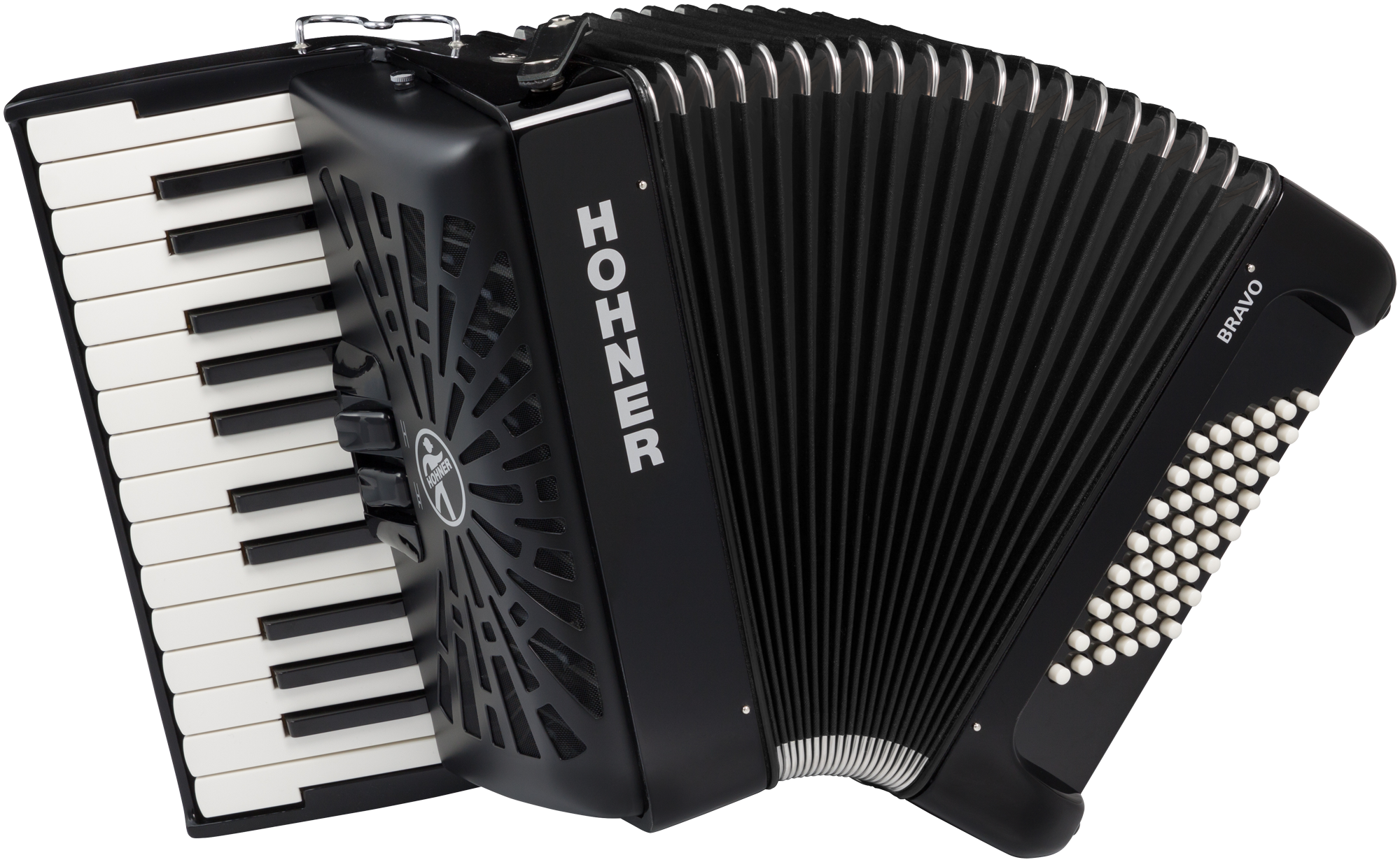 HOHNER Akkordeon Bravo II 48 schwarz silent key