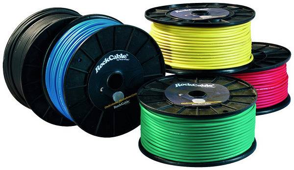RockCable Speaker Cable Roll (Twin, 2x2.5 mm), 100 m / 328 ft - Black