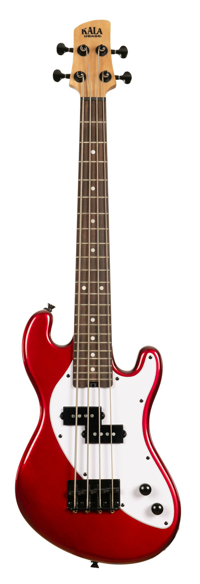 U-Bass Solid Body 4-String, Fretted - Candy Apple Red with Bag