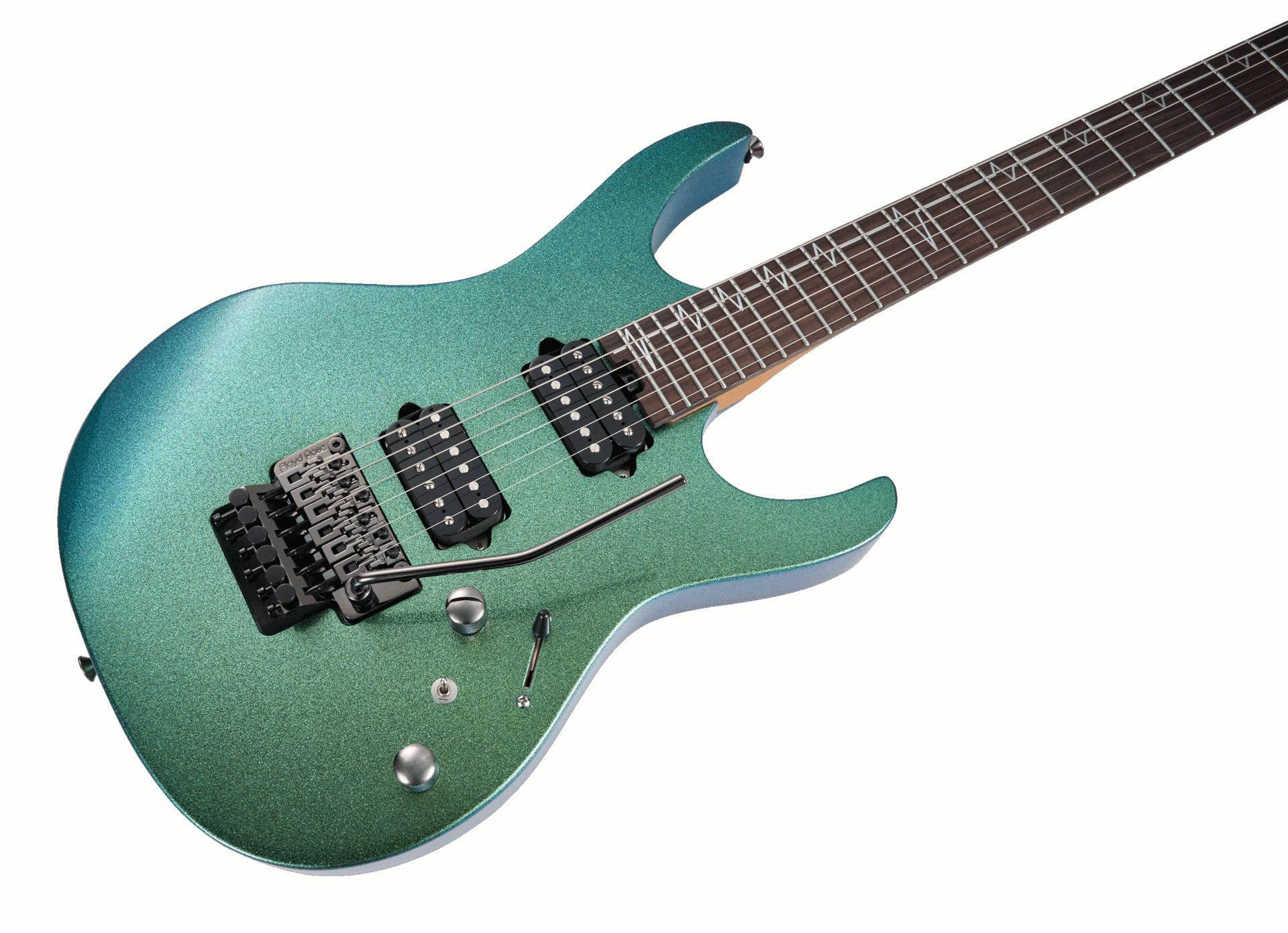 Mooer MMT100 FR Guitar, Floyd Rose Tremolo - Aurora Green