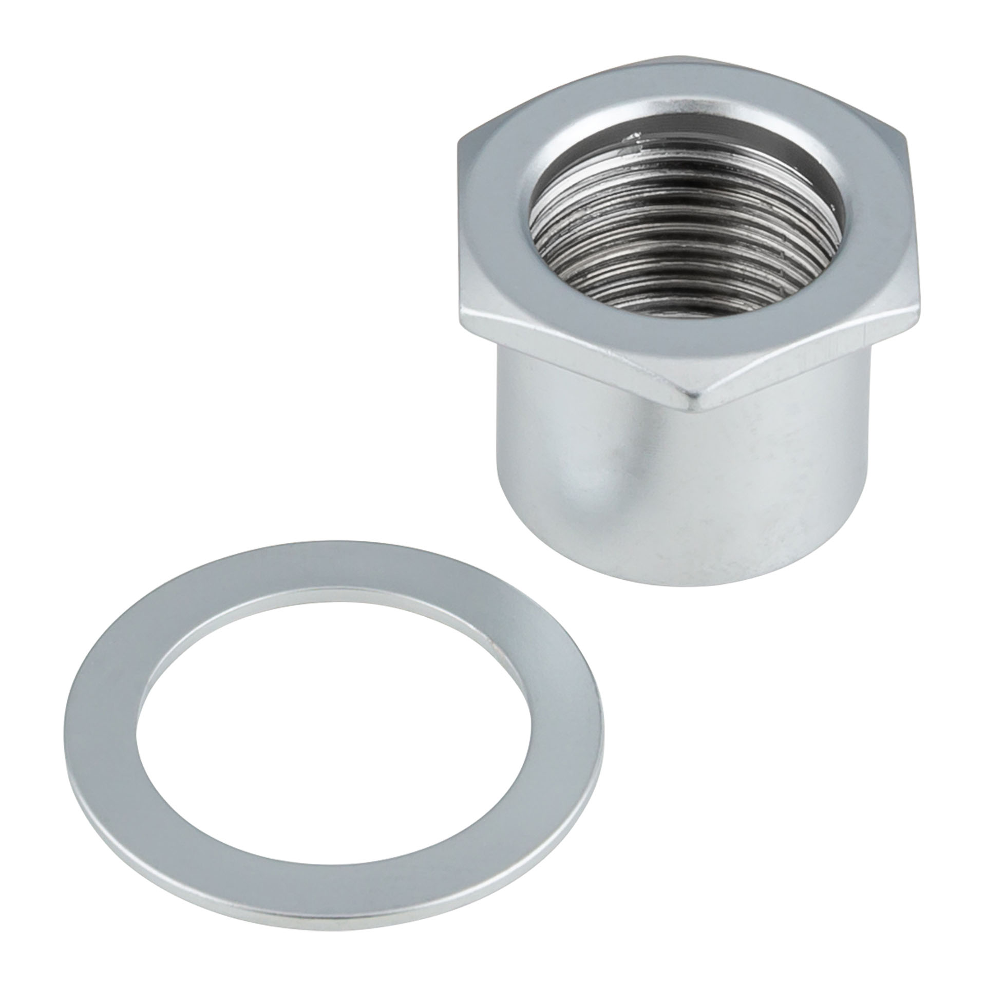 Lakland / Hipshot Licensed Ultralite Tuner Bushing and Washer - Chrome