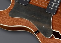 Framus Parts - Wood Pickguard for Framus Mayfield Legacy Lefthand -  Ebony/Maple/Ebony