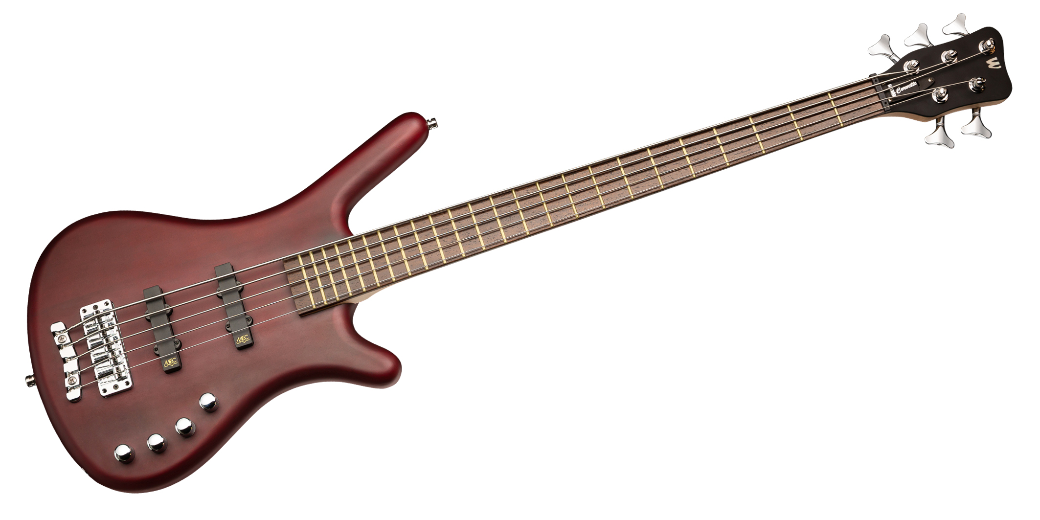 Warwick RockBass Corvette Basic, 5-String - Burgundy Red Transparent Satin