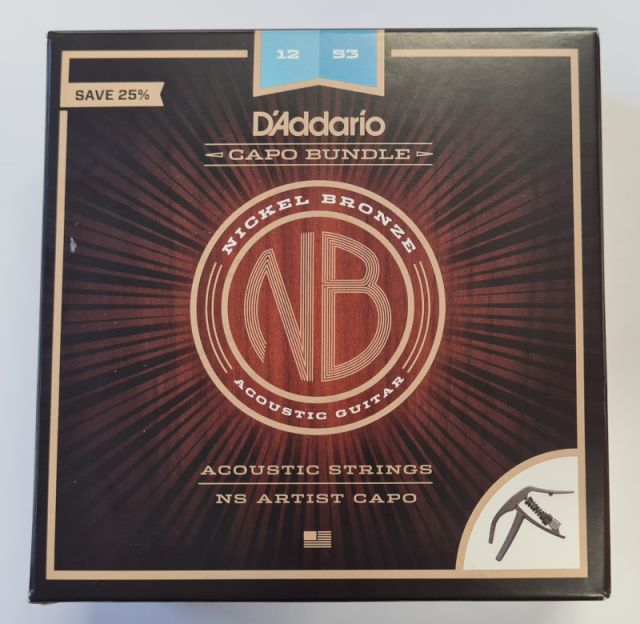 D'ADDARIO NB1253-CP10 - Nickel Bronze Saiten + Capo