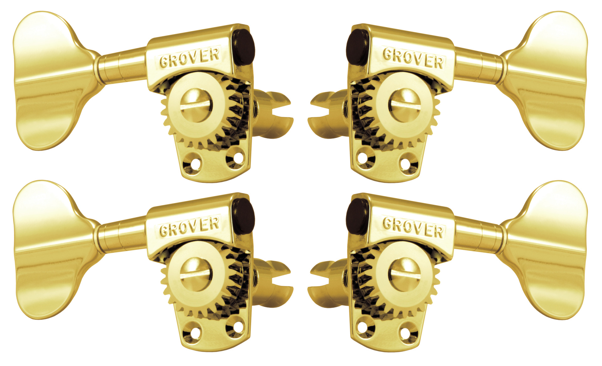 Grover 145G Titan Electric Bass Machines - Bass Machine Heads, 2 + 2 - Gold