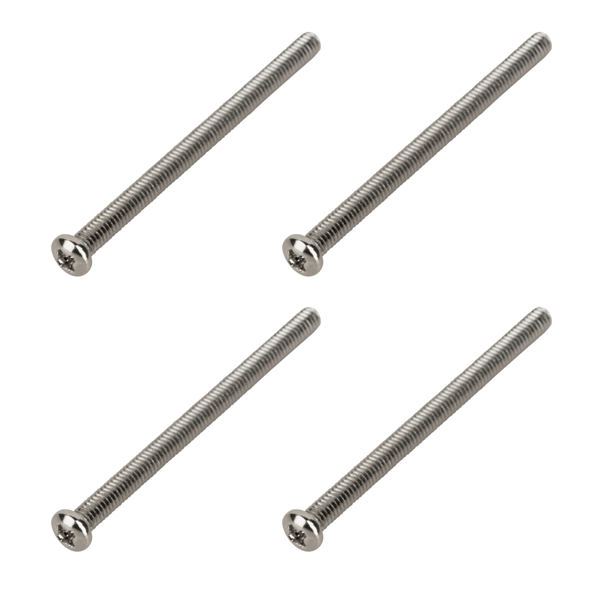 Framus & Warwick Parts - Screw for Pickup Mounting, M2.5 x 35 mm, 4 mm Head, 4 pcs., Stainless Steel