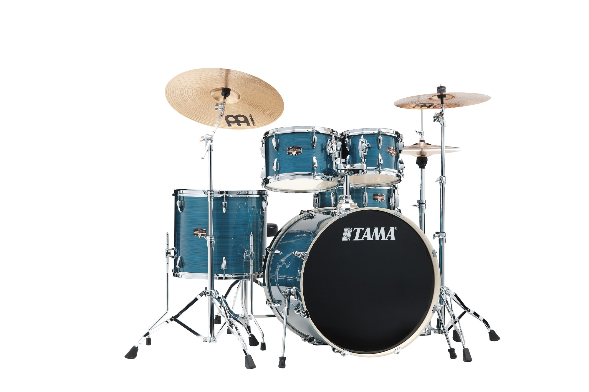 TAMA IP52H6W-HLB Imperialstar 22" Drum Set 5 teilig - Hairline Blue/Chrom