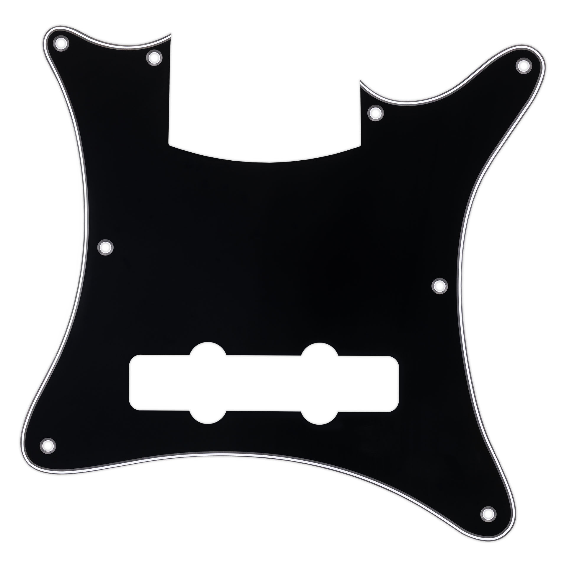 Warwick Parts - Streamer CV Bass Pickguard - 5-String - Black
