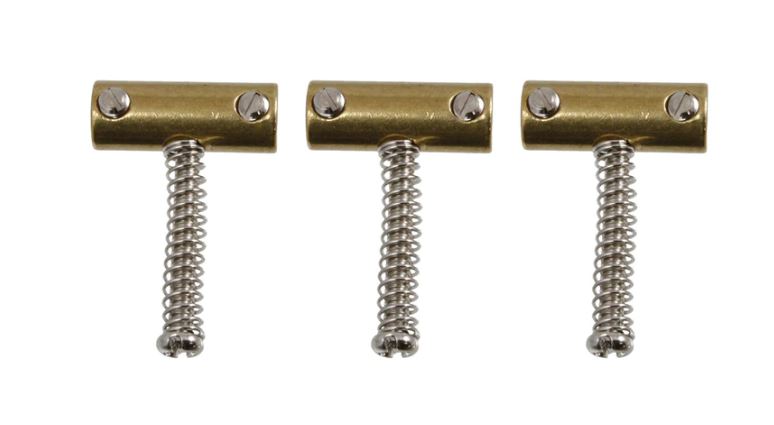 Allparts BP-0537-008 Saitenreiter für Tele, messing (3 Stück)