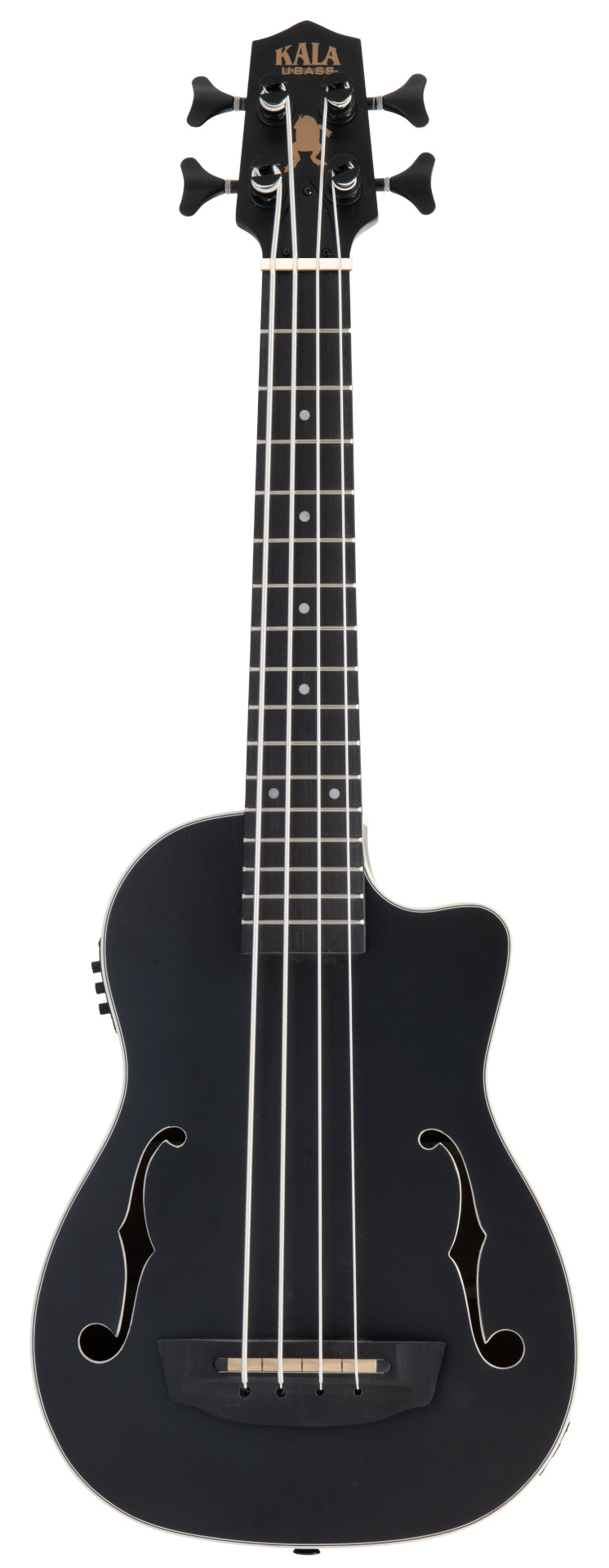 U-Bass Journeyman, Fretted - Matte Black, with Bag