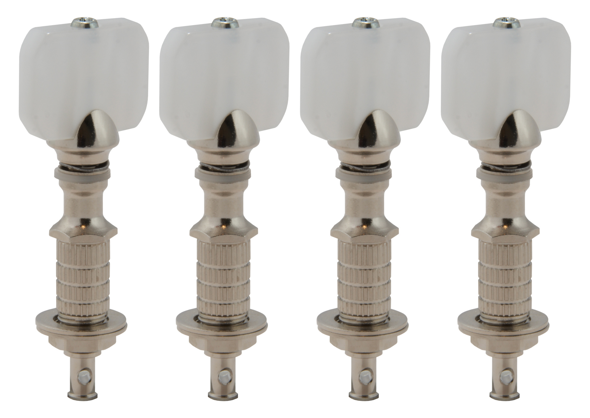 Grover 885N Perma Tension Banjo Pegs with Square Pearloid Button - 4 pcs. - Nickel