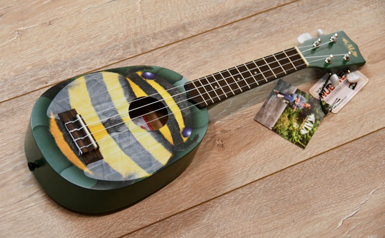 KALA KA-NV-HBEE - Novelty Series Honey Bee Sopran Ukulele + Tasche