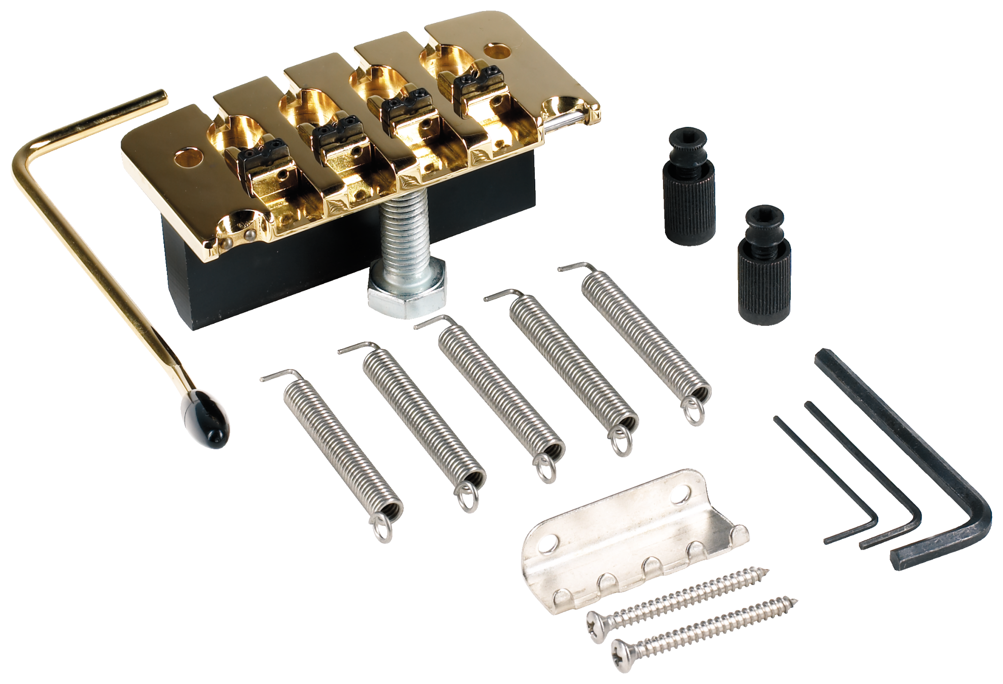 Hipshot 4-String Bass Tremolo, .750" / 19 mm Spacing -  Gold