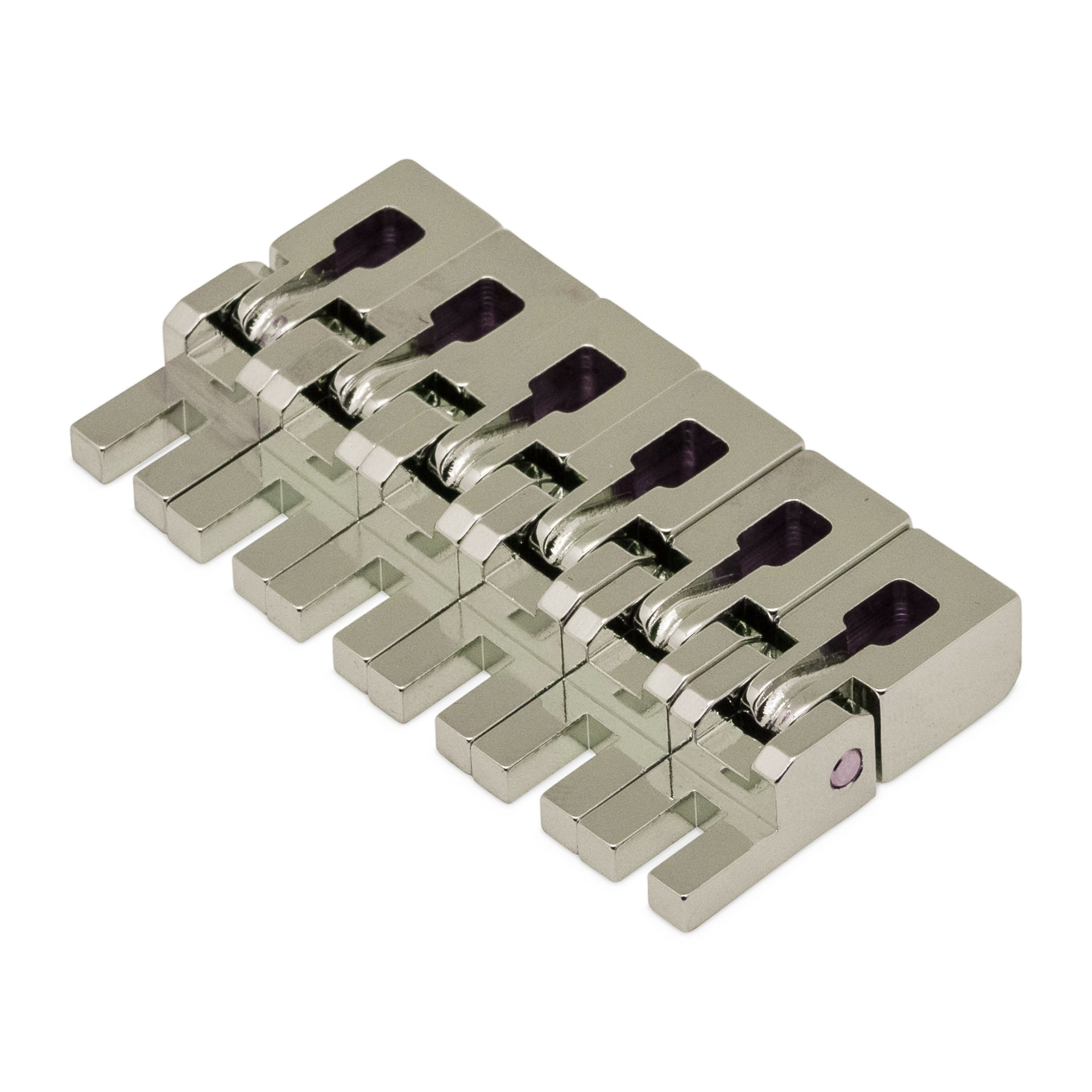 Floyd Rose FROBSS17NP - Original Saddle Set (6), 17" Radius - Nickel Finish