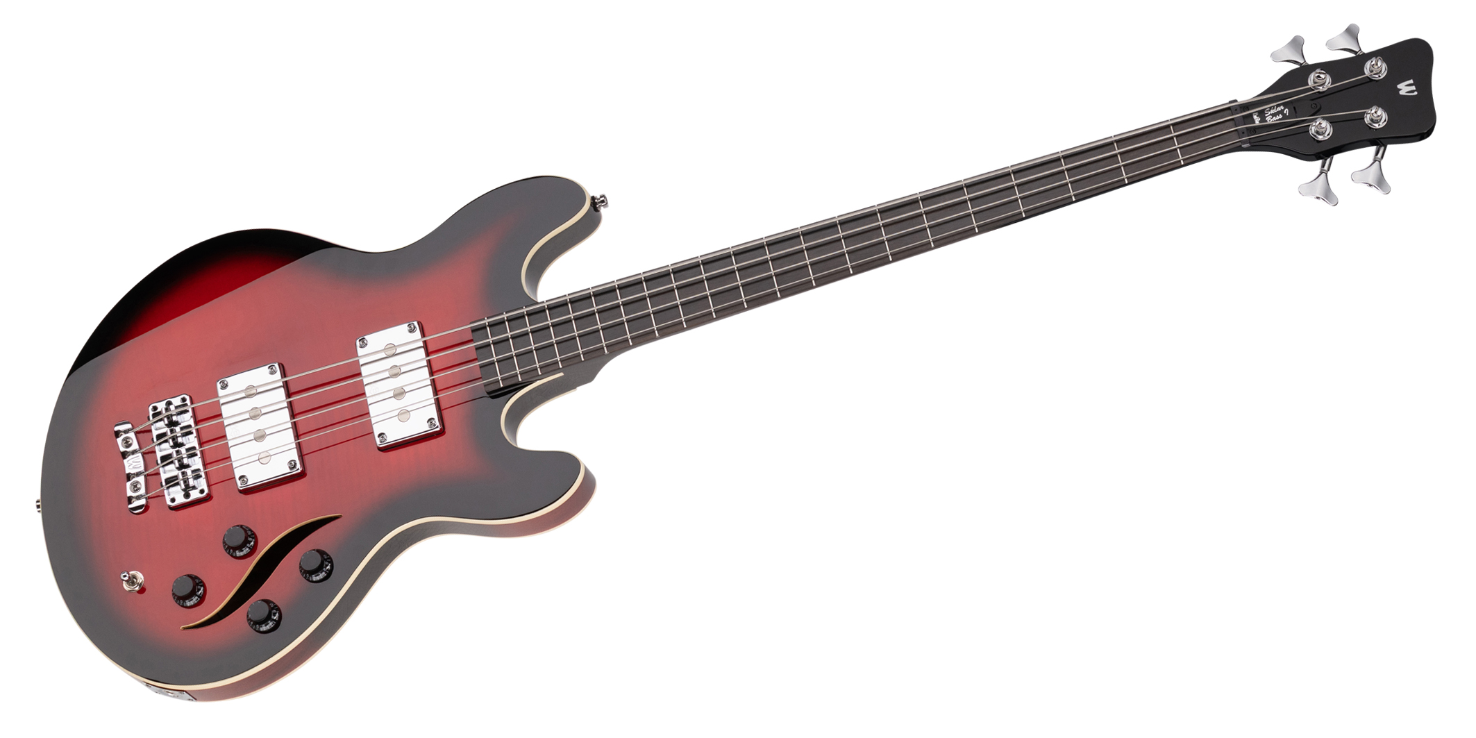 Warwick RockBass Artist Line SklarBass I, 4-String - Burgundy Blackburst Transparent High Polish