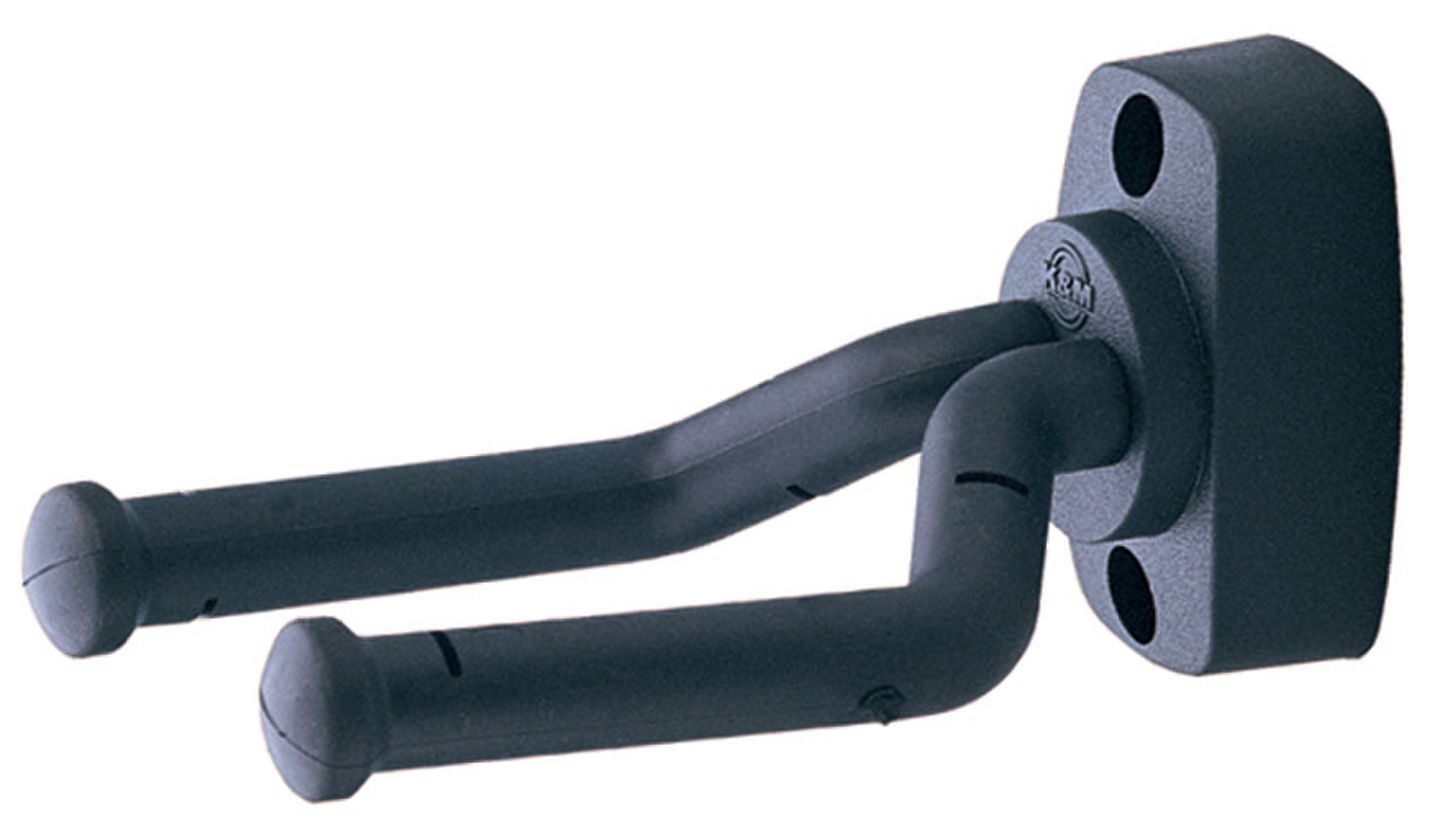 K&M 16280 Gitarren Wandhalter schwarz, selbstklemmend