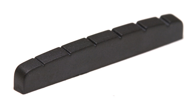 Black TUSQ XL PT-5010-00 - Slotted Guitar Nut - Electric, F-Style, Flat