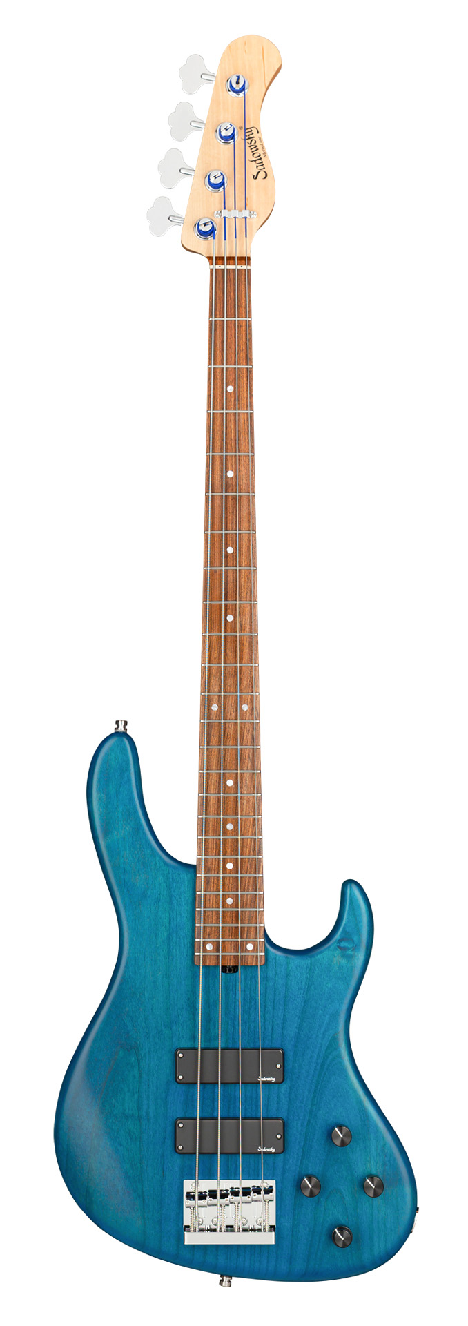 Sadowsky MetroLine 24-Fret Modern Bass, Red Alder Body, Morado Fingerboard, 4-String - Ocean Blue Transparent Satin