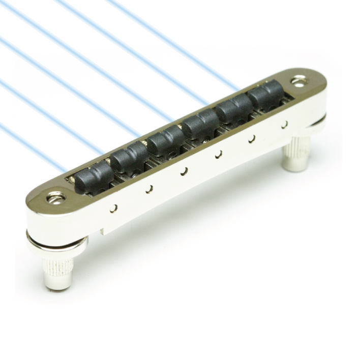 Ghost PN-8843-N0 - Loaded ResoMax NV2 Tune-O-Matic Bridge, 4 mm - Nickel