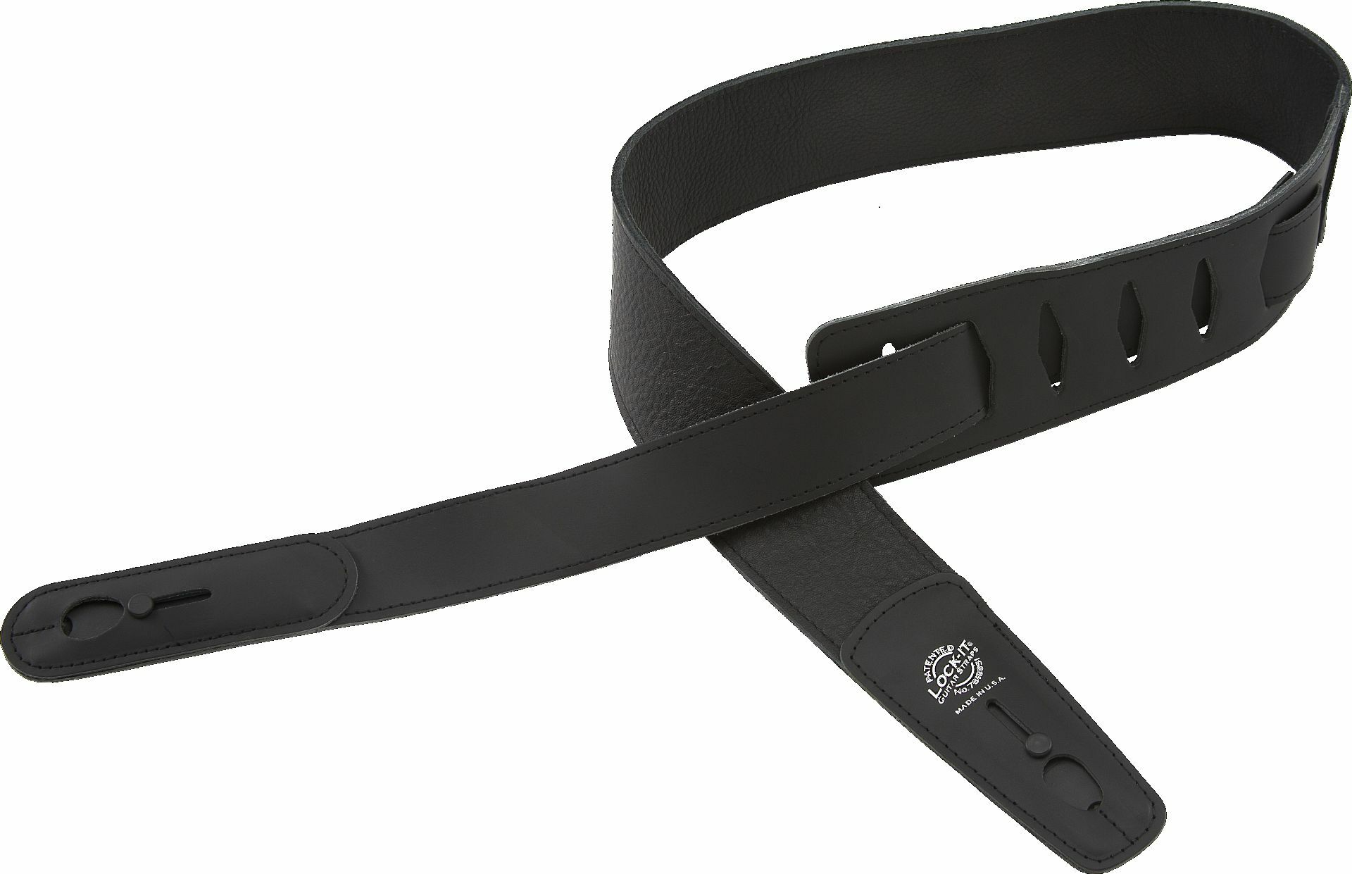 Lock-It Strap 2.75" Leather (LIS 038 L2.75 BLK), Black