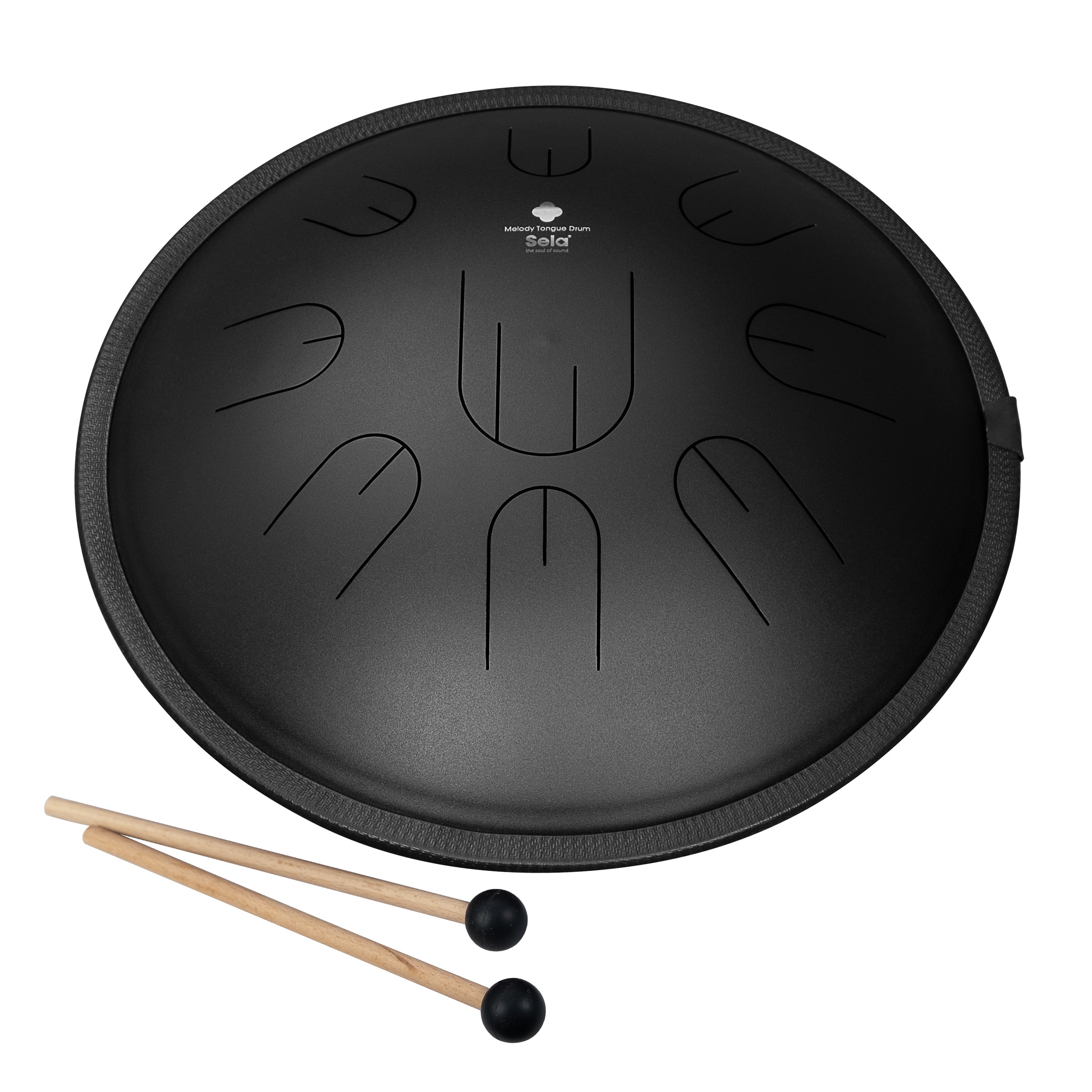 SELA SE380 Melody Tongue Drum 14" D Kurd Black