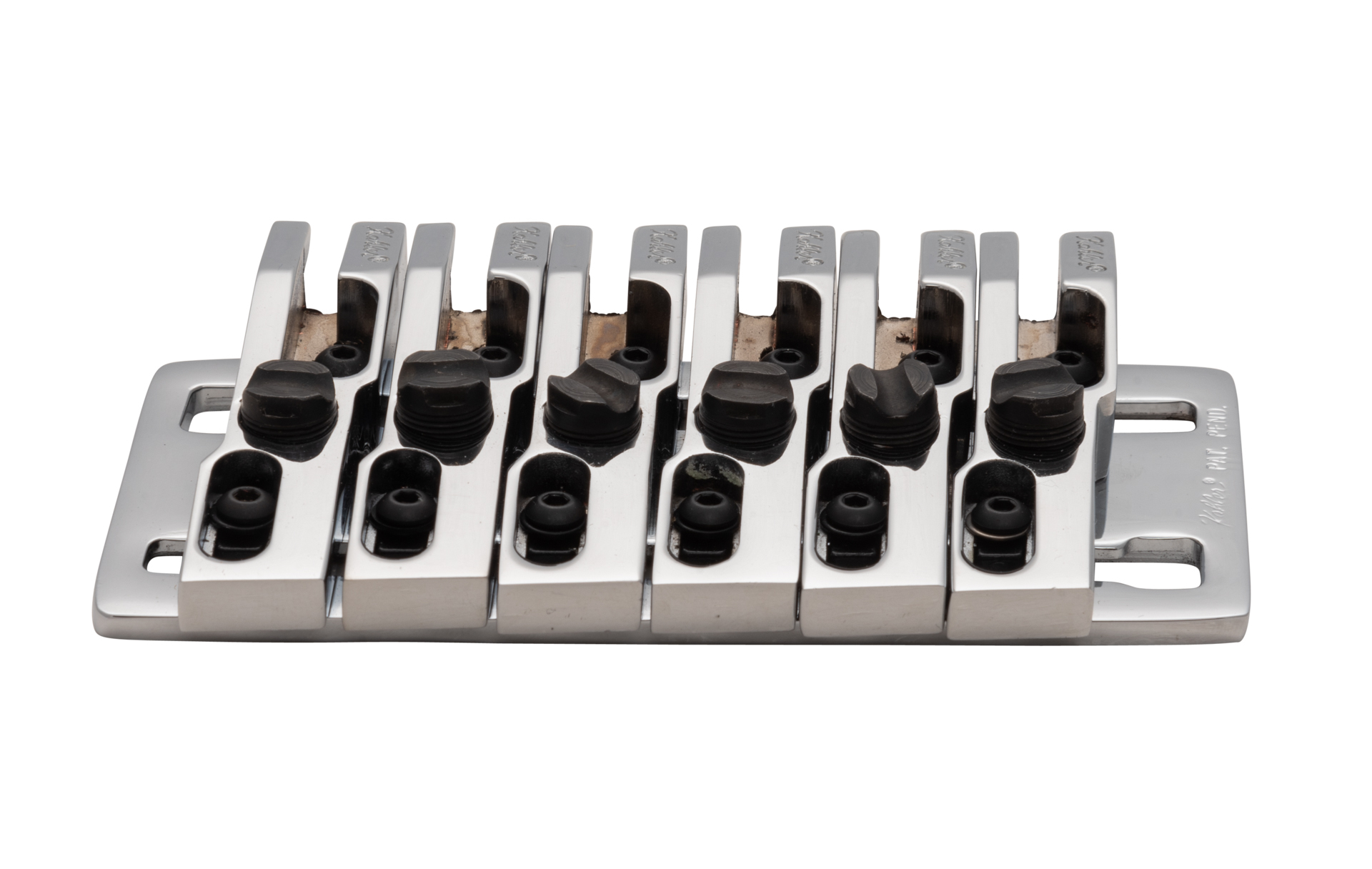 Kahler 2450-N6 - 6-String Bass Fixed Bridge - Chrome
