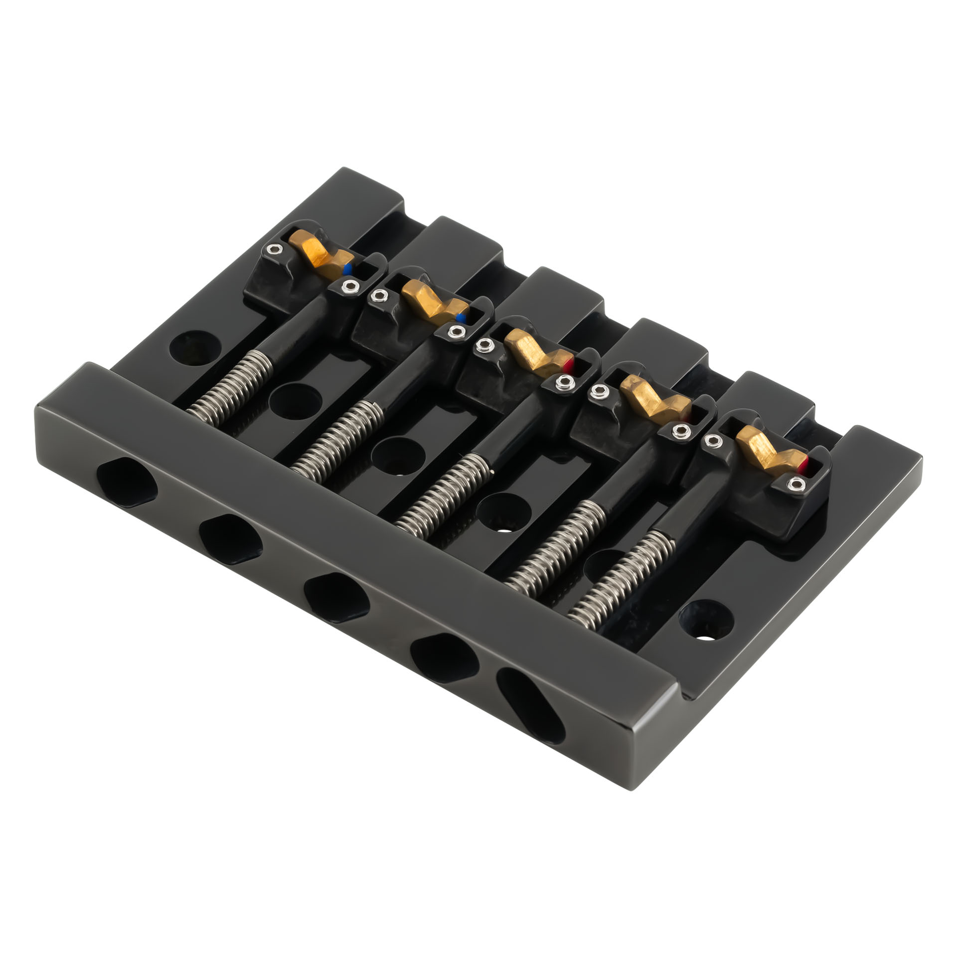 HIPSHOT 5 String KickAss Bass Bridge - Mounting Style II - Black