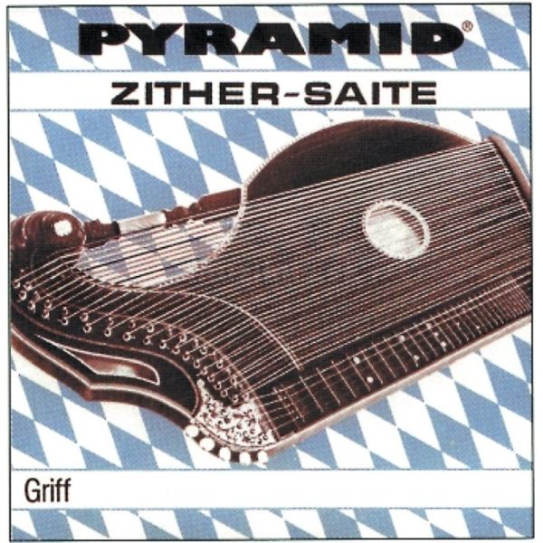 PYRAMID Zither-Saite Griff A Silberstahl für Nylon und Edelklang