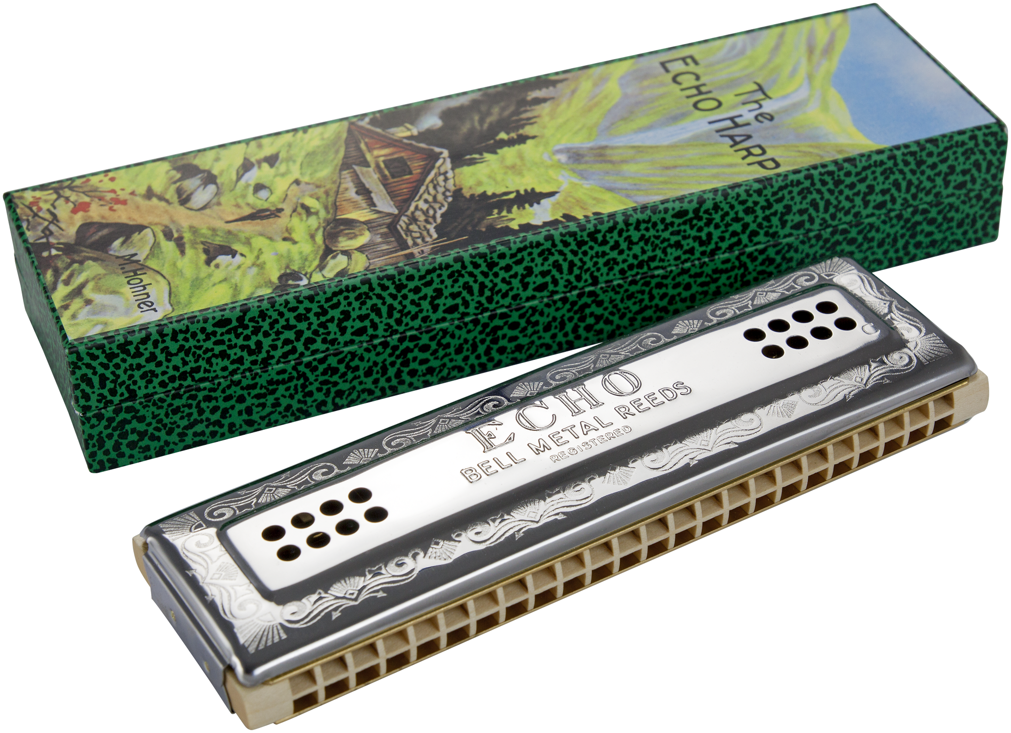 HOHNER Mundharmonika Echo Harp Wender 96 C/G