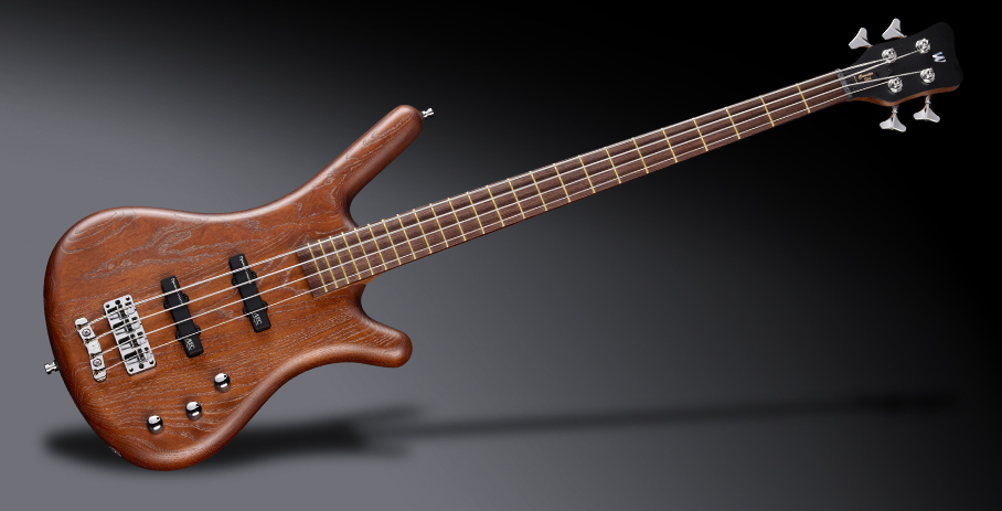 Warwick Teambuilt Pro Series Corvette Ash, 4-String, Passive Pickups and Electronics - Antique Tobacco Transparent Satin