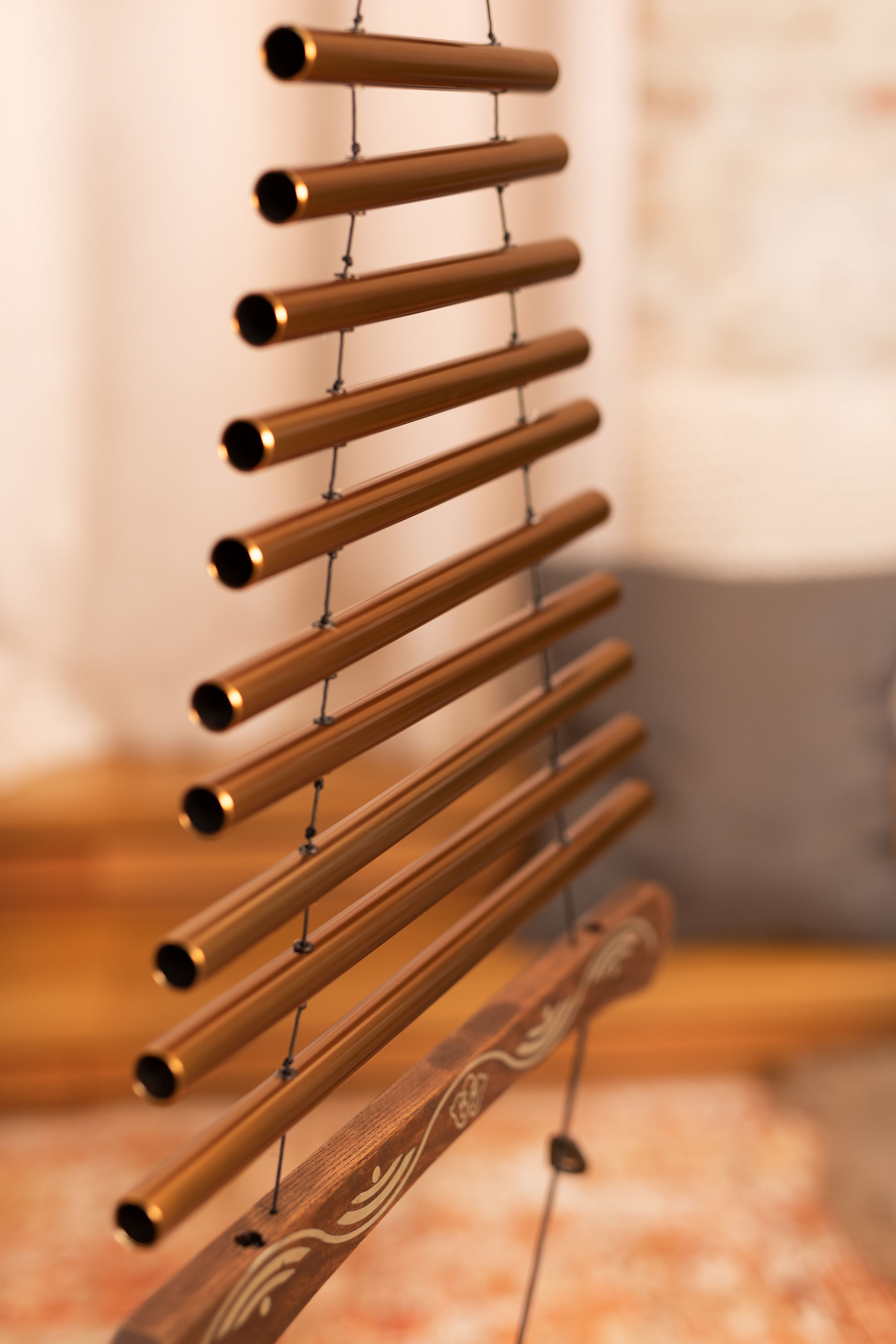 MEINL MFC10DMAB Sonic Energy Meditation Flow Chime, 88 cm, 10 Töne, D-Dur, Bronze