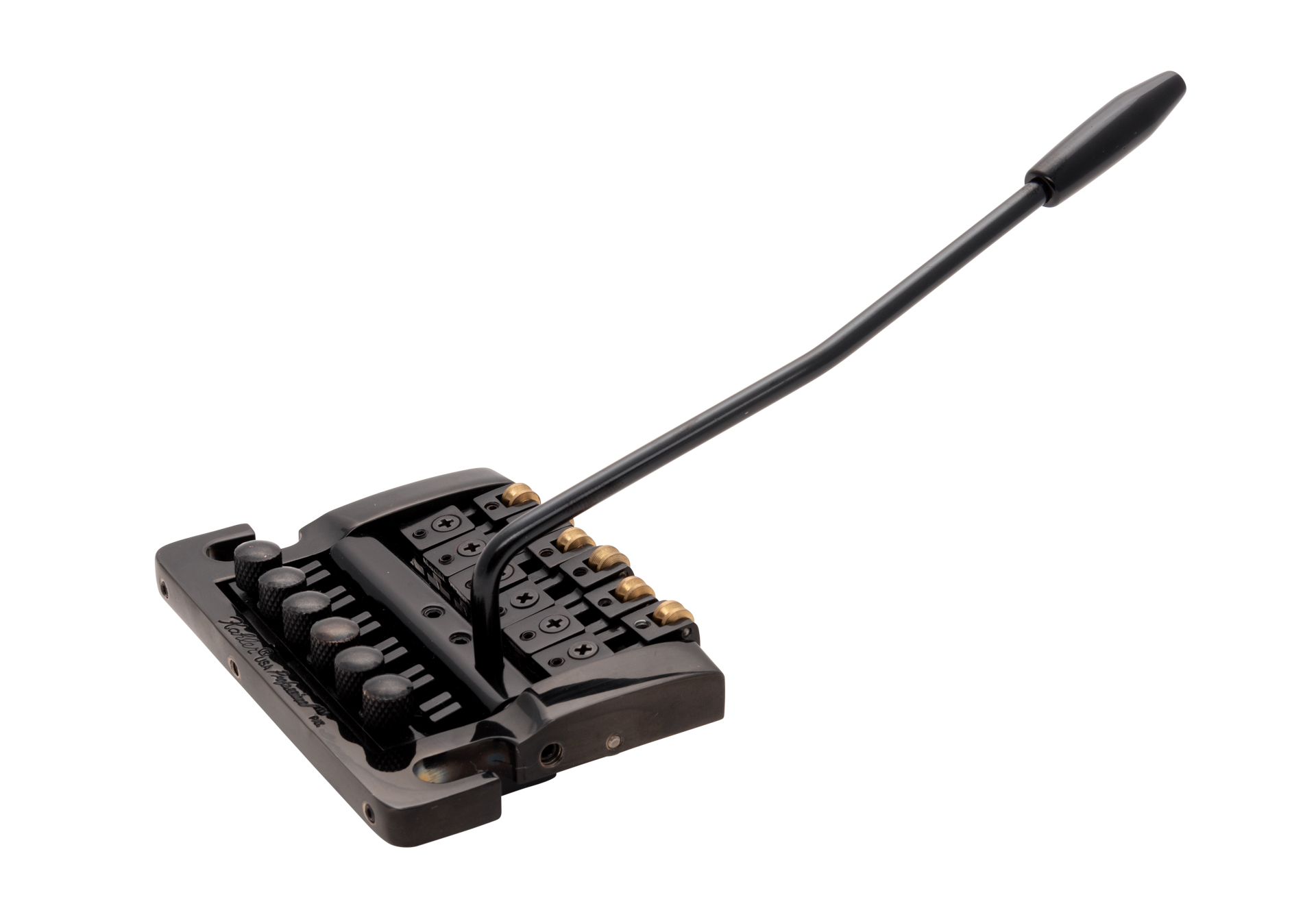 Kahler 7200 - Hybrid Stud Mount Guitar Tremolo (Brass Cam / Brass Saddles) - Black