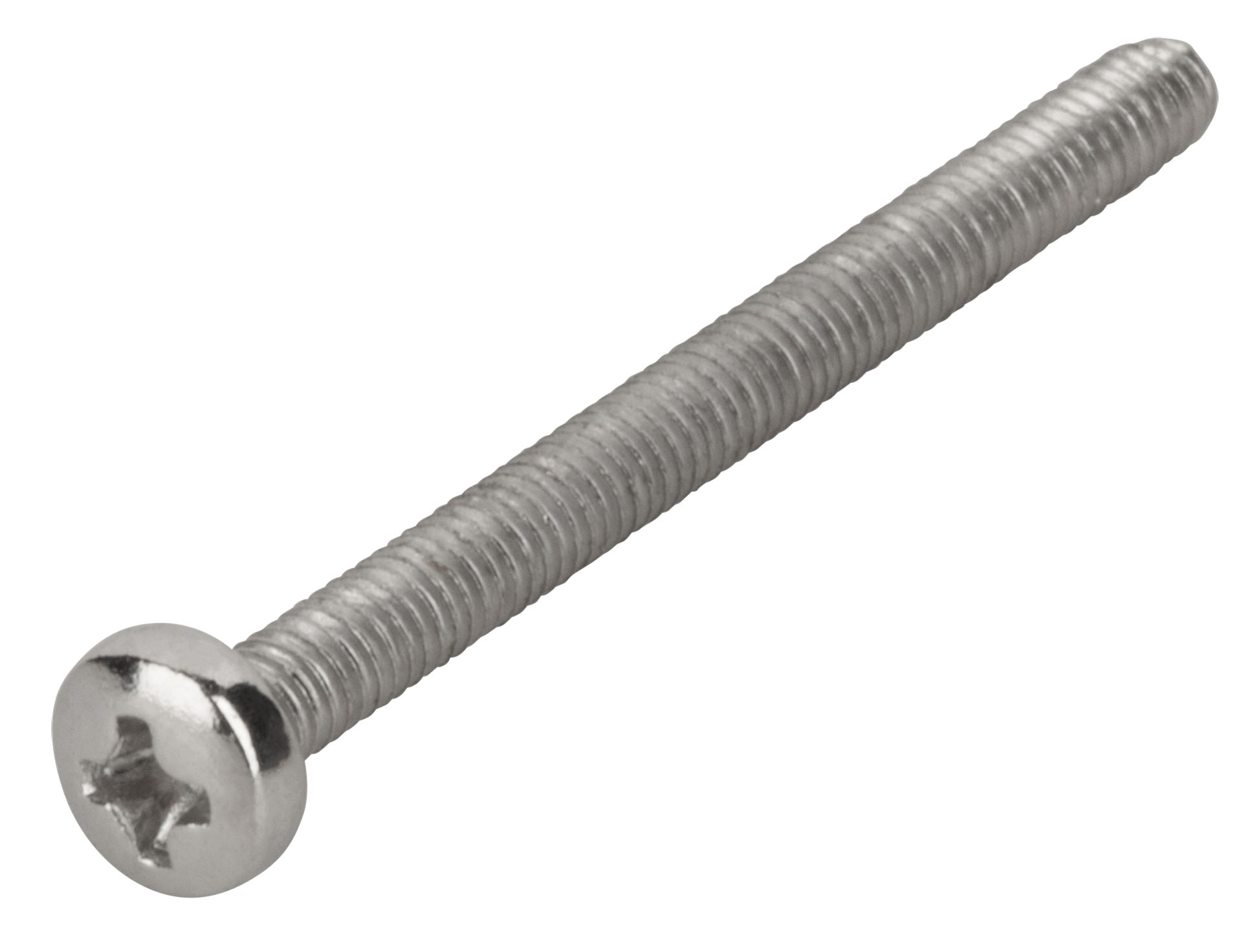 Framus & Warwick Parts - Screw for Pickup Mounting, M2.5 x 30 mm, 5 mm Head, 4 pcs., Chrome