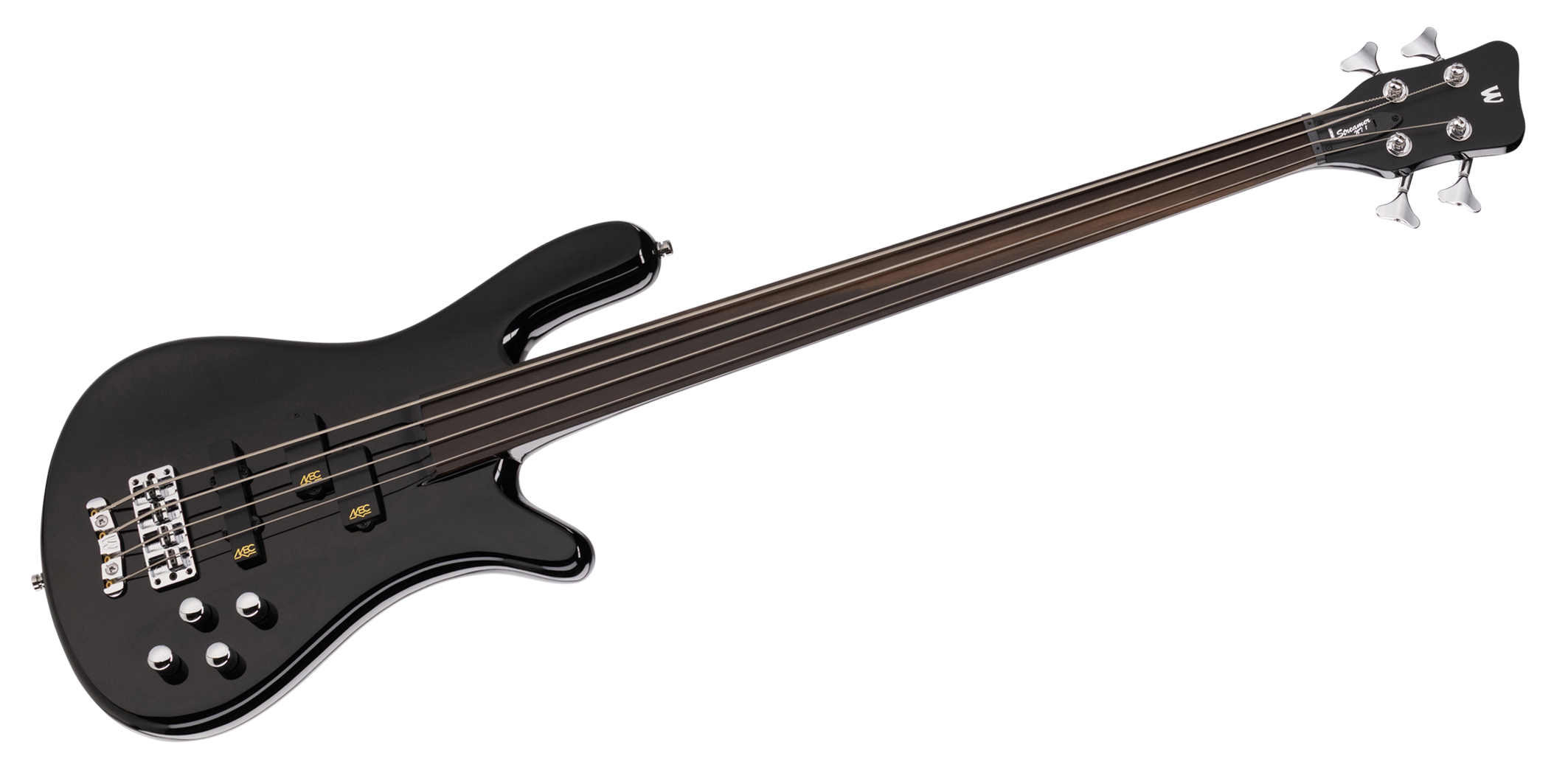 Warwick RockBass Streamer NT I, 5-String, Fretless - Solid Black High Polish