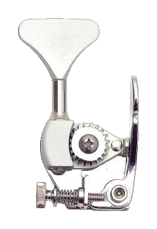 Hipshot HE6 - Bass Xtender for Hipshot HB6 Ultralight, 3/8" Post, Y Key - Chrome
