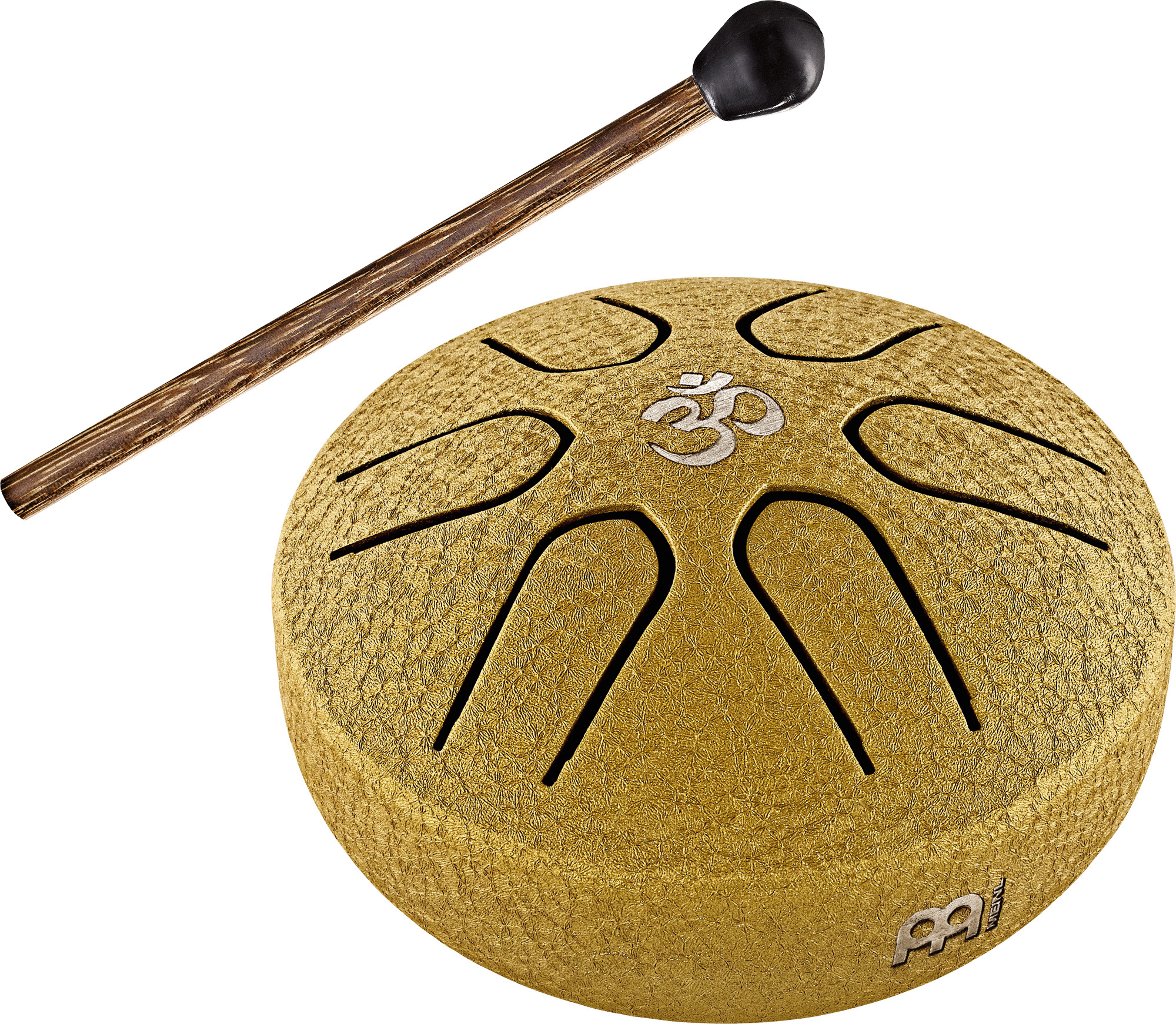 MEINL PSTD3GOM Sonic Energy Pocket Steel Tongue Drum A Dur, 6 Töne - Gold, OM / 3"/7,6 cm