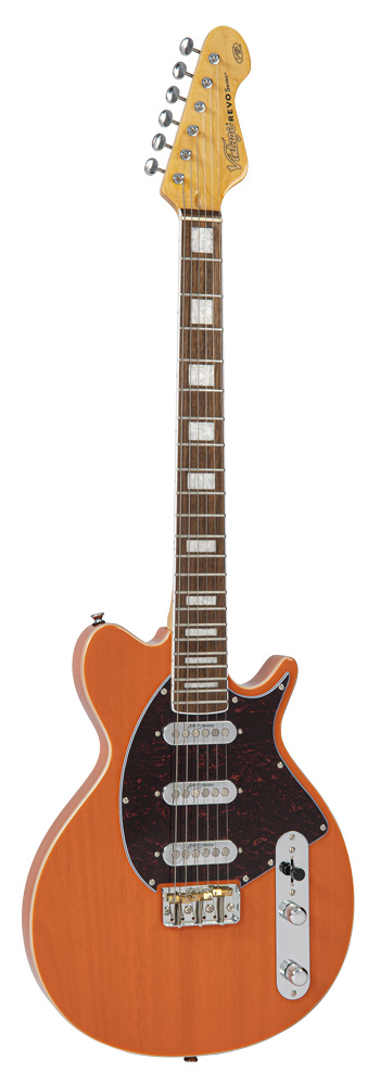 Vintage E-Gitarre REVO VRV800TO Vision, Trans Orange