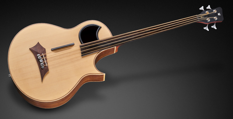 Warwick Alien, 4-String, Fretless - Natural Transparent Satin